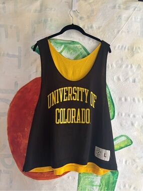 League Black and Yellow Reversible Mesh Basketball Jersey